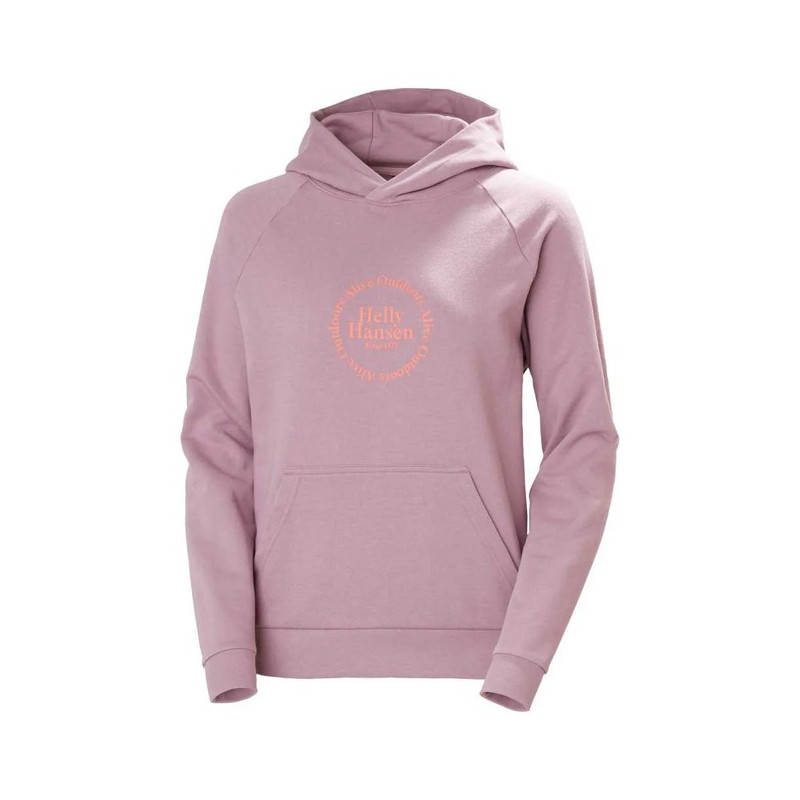 Bluza Helly Hansen CORE GRAPHIC HOODIE Purple Clay