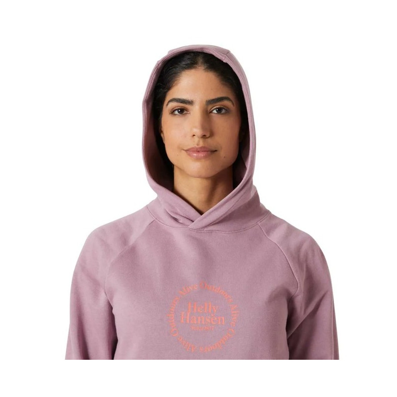 Bluza Helly Hansen CORE GRAPHIC HOODIE Purple Clay