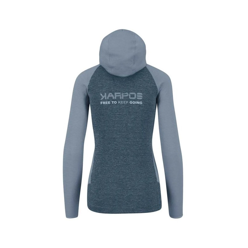 Sudadera Karpos CAMOSCIO W FULL ZIP HOODIE Bering Sea/Mo