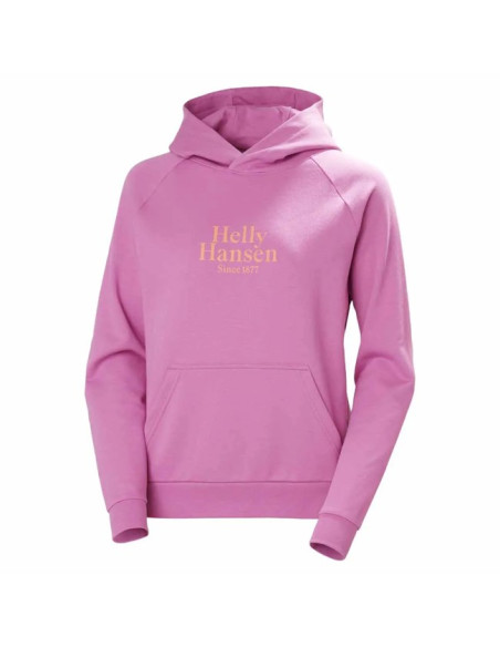College Helly Hansen CORE GRAPHIC HOODIE Meta Pink