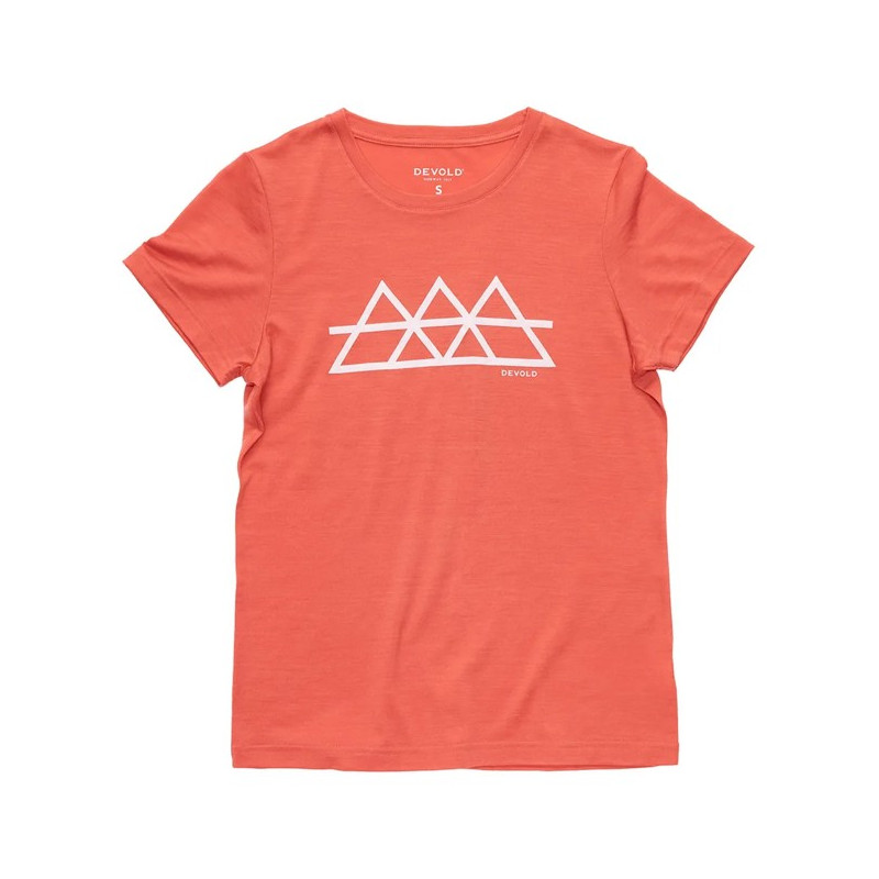 Marškinėliai Devold CLASSIC TEE WMN Coral