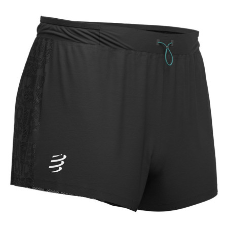 Byxor Compressport RACING SPLIT OVERSHORT Black