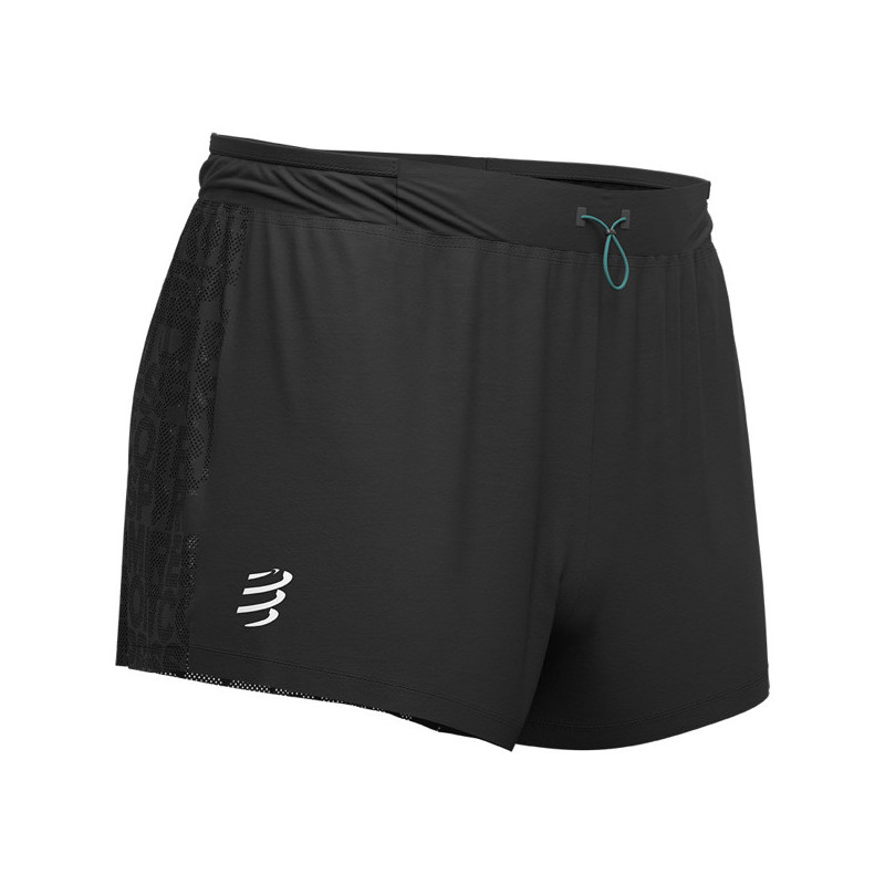Pants Compressport RACING SPLIT OVERSHORT Black