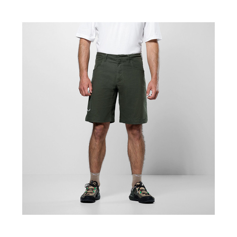 Kalhoty Salewa AGNER HEMP M RIPSTOP SHORTS Dark Olive