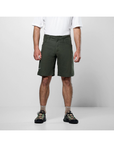 Kelnės Salewa AGNER HEMP M RIPSTOP SHORTS Dark Olive