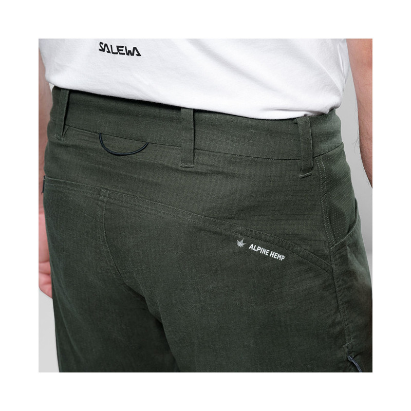 Spodnie Salewa AGNER HEMP M RIPSTOP SHORTS Dark Olive