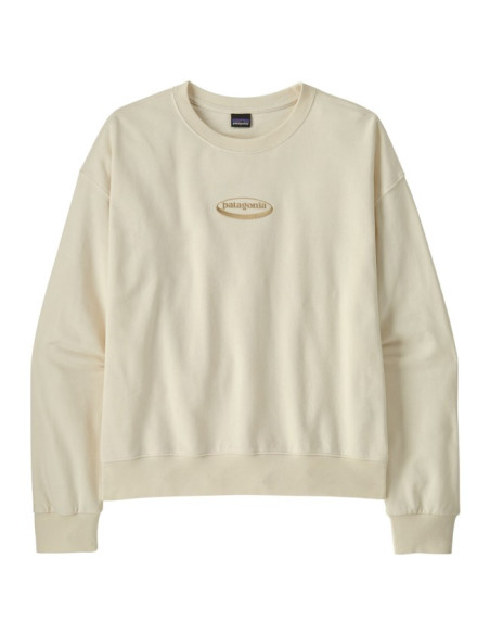 Bluza Patagonia '95 OVAL LOGO DAILY CREW Wool White