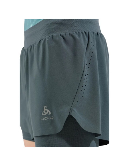 Kalhoty Odlo 2-IN-1 ZEROW 3 IN Dark Slate