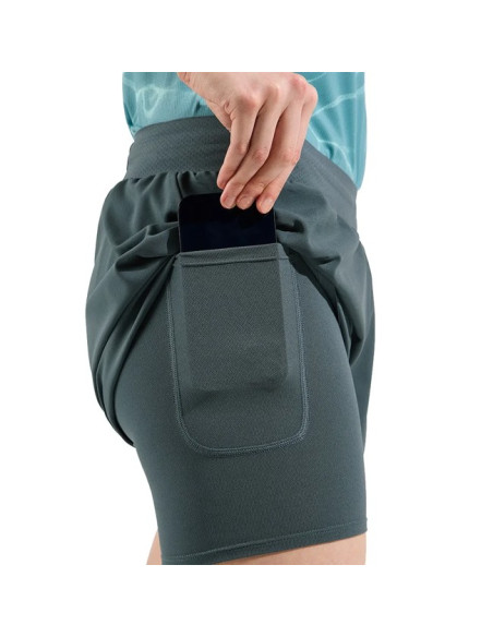 Kalhoty Odlo 2-IN-1 ZEROW 3 IN Dark Slate