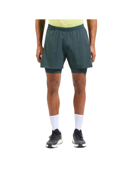 Broek Odlo 2-IN-1 ZEROW 5 IN Dark Slate