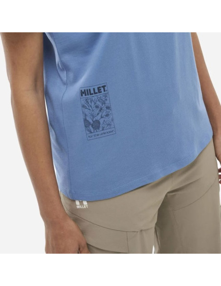 Tričko Millet CHAMONIX FLOWER TS SS W Coronet Blue