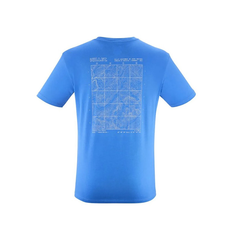 Marškinėliai Millet CDG CHAMONIX MAP TS SS M Icon Blue