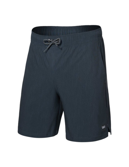 Hlače Saxx 2N1 SHORT Striation Slub- Bl