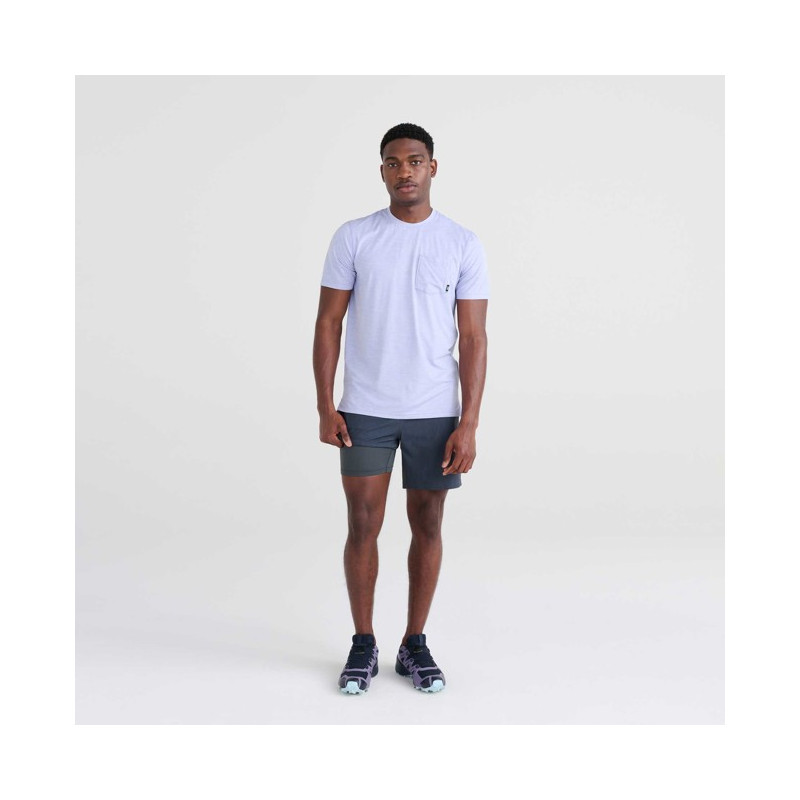 Pantalone Saxx 2N1 SHORT Striation Slub- Bl