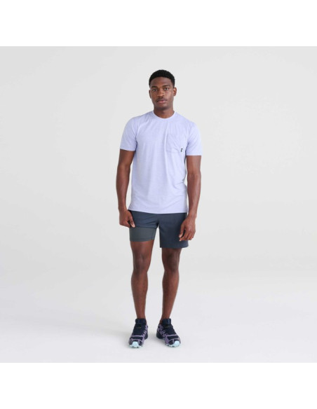 Pantalone Saxx 2N1 SHORT Striation Slub- Bl