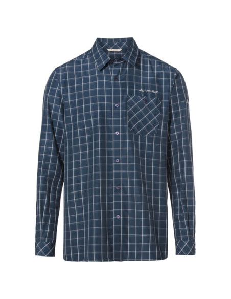 Camisa Vaude ALBSTEIG LS SHIRT III Dark Sea/Dark Se