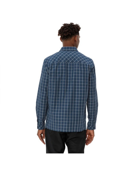 Camicia Vaude ALBSTEIG LS SHIRT III Dark Sea/Dark Se