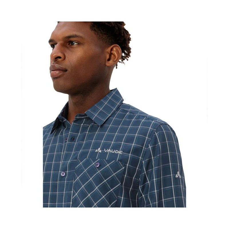 Paita Vaude ALBSTEIG LS SHIRT III Dark Sea/Dark Se