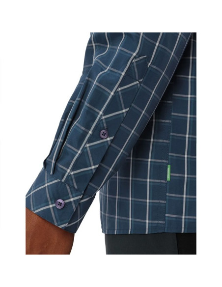 Camicia Vaude ALBSTEIG LS SHIRT III Dark Sea/Dark Se