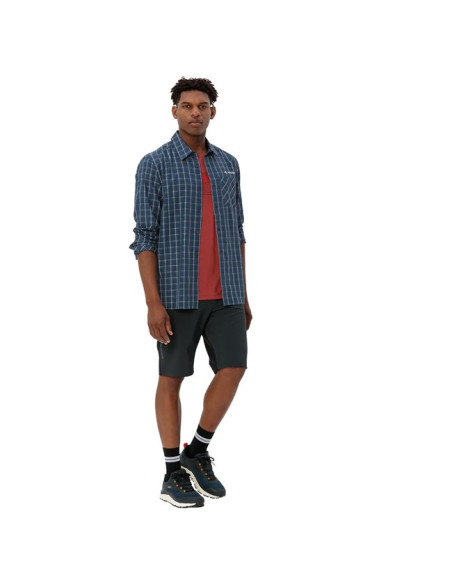 Camicia Vaude ALBSTEIG LS SHIRT III Dark Sea/Dark Se