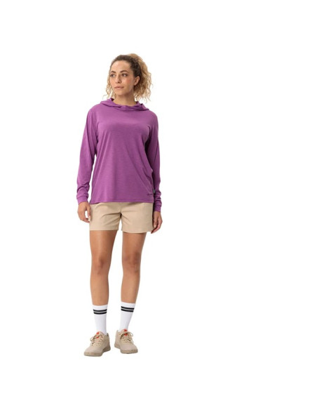 College Vaude MINEO LS HOODY Magenta