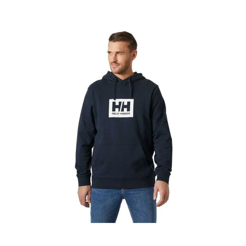 Camisola com capuz Helly Hansen BOX HOODIE Navy
