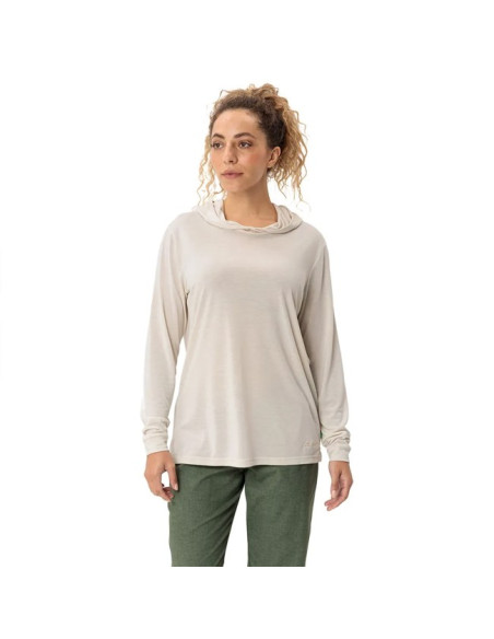 Felpa Vaude MINEO LS HOODY Ecru
