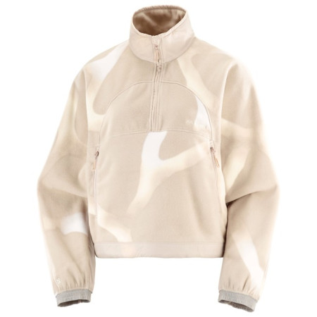 Fleece Salomon CHROMA CROP HZ W Silver Cloud/