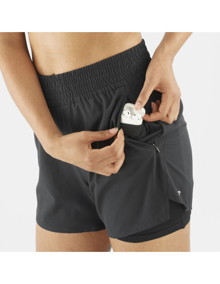 Byxor Salomon SHKOUT CORE 2IN1 SHTS 4 W Deep Black/