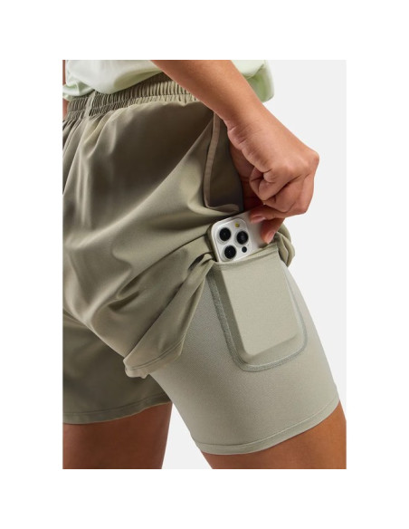 Housut Odlo 2-IN-1 ESSENTIAL 4 INCH Vetiver