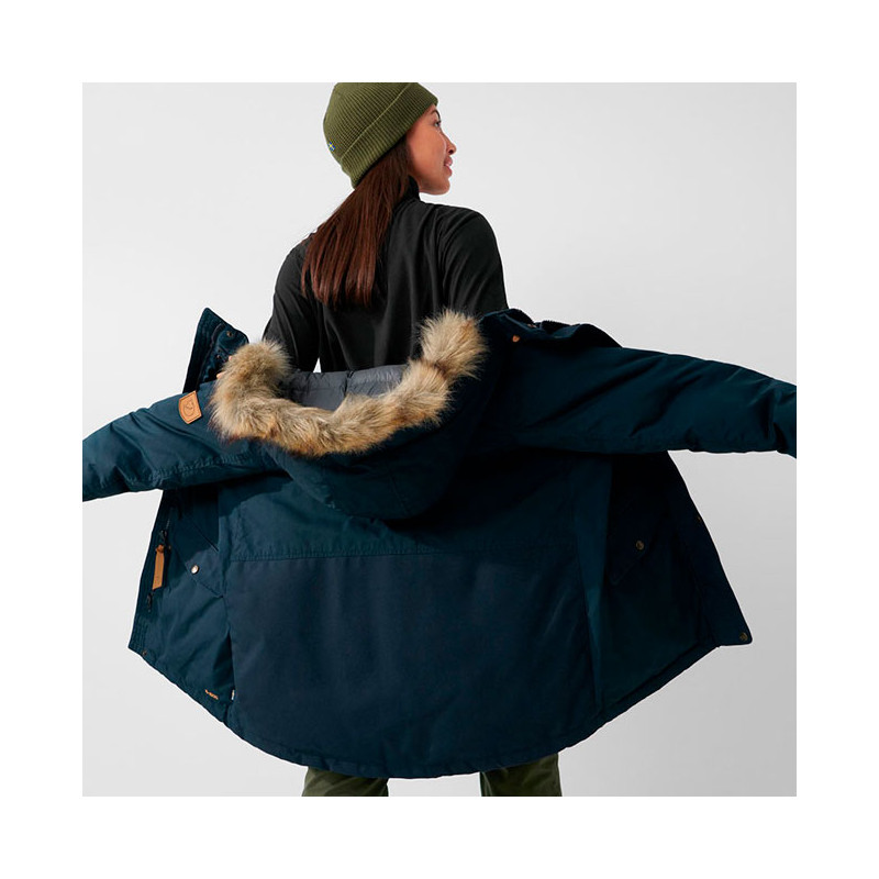 Anorakki Fjällräven Singi Down jkt W Dark Navy