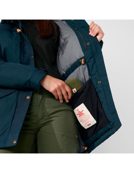 Anorakki Fjällräven Singi Down jkt W Dark Navy