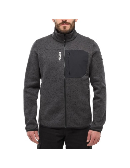Kabát Millet CHAMONIX KNIT JKT M Black - Noir