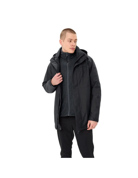 Anorakki Vaude IDRIS 3IN1 PARKA IV Black