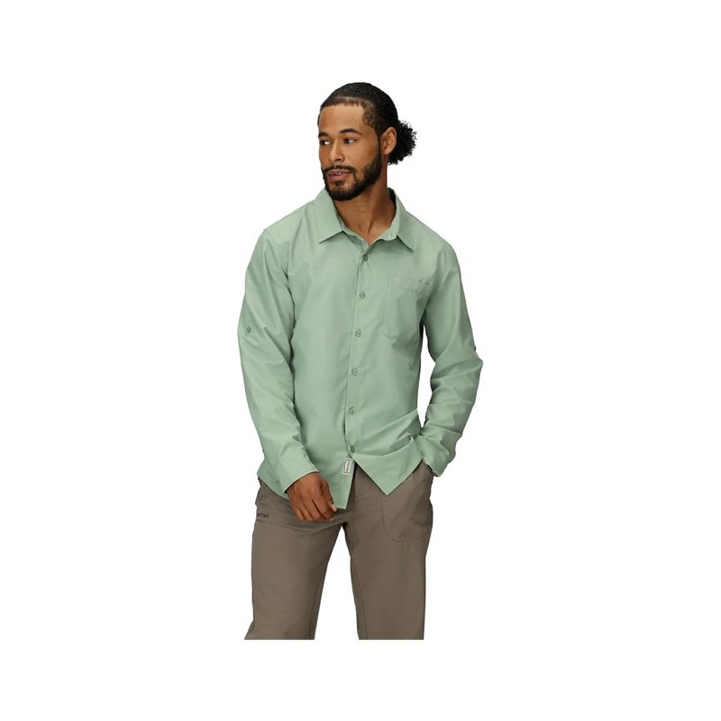 Tričko Marmot AIREXCHANGE SOLARSHIELD LS SHIRT Agate G