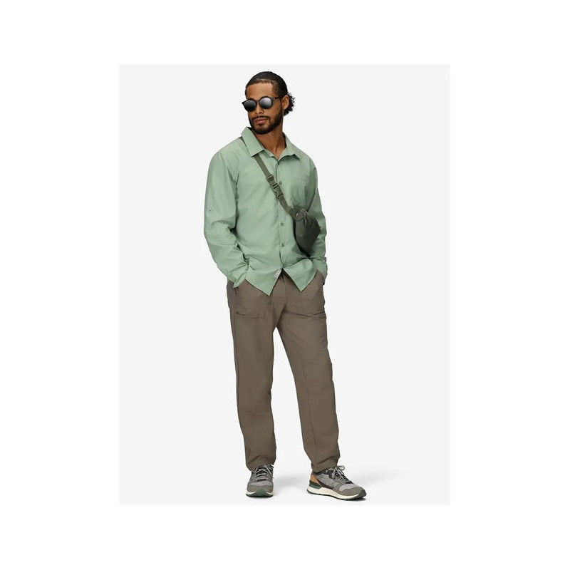 Tričko Marmot AIREXCHANGE SOLARSHIELD LS SHIRT Agate G