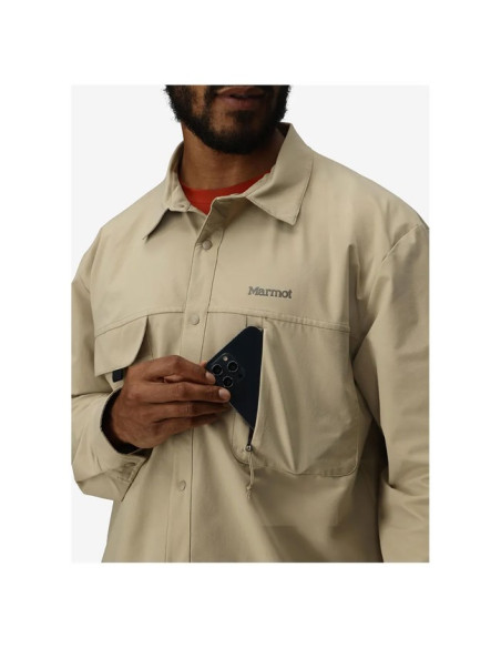 Kjole-skjorte Marmot AIREXCHANGE SOLARSHIELD OVERSHIRT Chinch