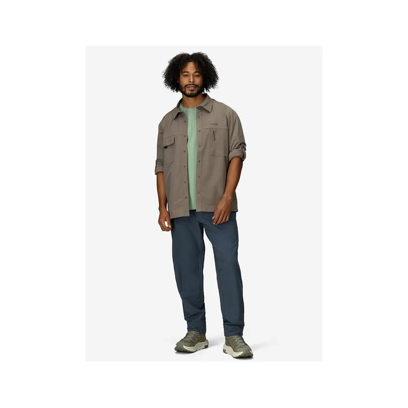 Kjole-skjorte Marmot AIREXCHANGE SOLARSHIELD OVERSHIRT Clayst