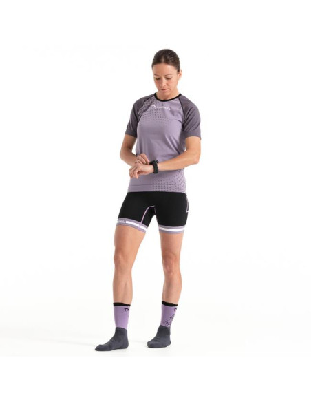 Hlače Lurbel SPIRIT FLUX SHORTS W Negro/Lavanda