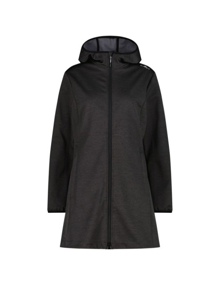 Parka Cmp WOMAN FIX HOOD Nero Mel