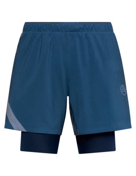 Housut La Sportiva FLOW 5" SHORT M Night Sky/Chalk