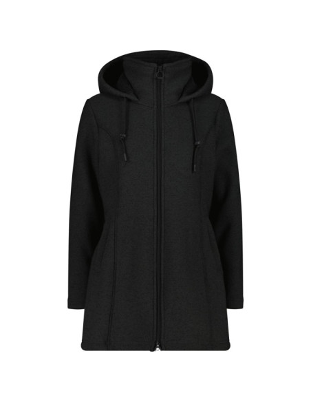 Parka Cmp WOMAN FIX HOOD Carbone Me