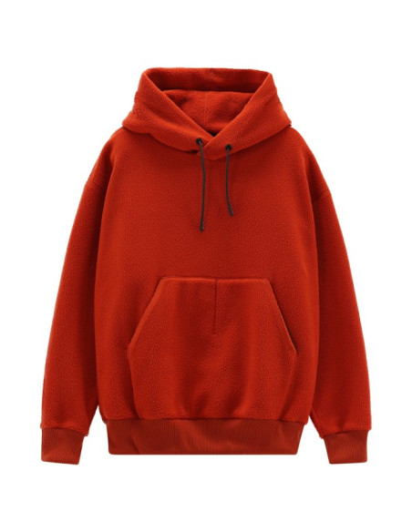 Sweatshirt Cmp MAN SWEAT FIX HOOD Rust