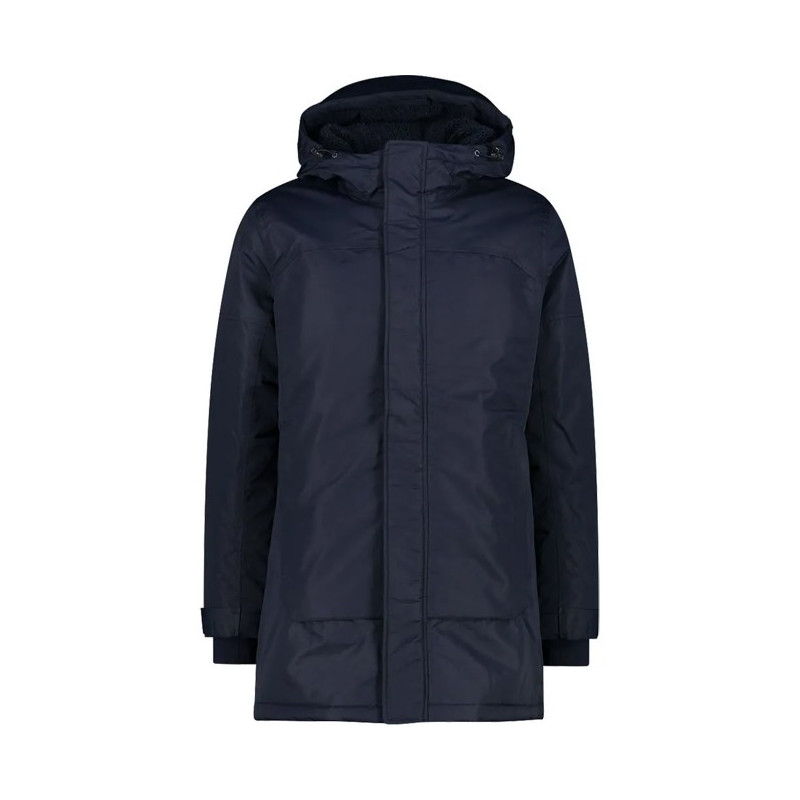 Parka Cmp MAN FIX HOOD BLACK BLUE