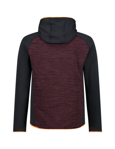 Bluza Cmp SWEAT FIX HOOD BURGUNDY MEL.