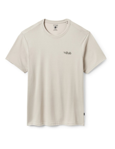 Maglietta Rab CRIMP LOGO TEE Pebble