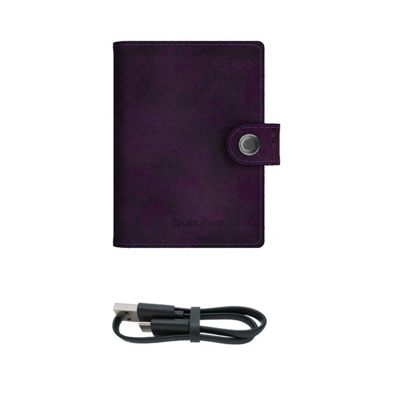 Wallet Led Lenser piel linterna 150 lm MORADO