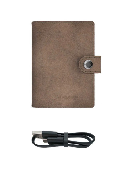 Geldbörse Led Lenser piel linterna 150 lm MARRON