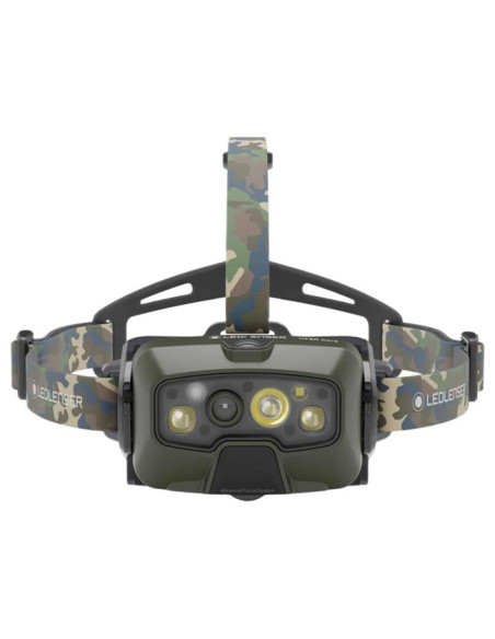 Fejlámpa Led Lenser HF8R CORE RGB CAMUFLAJE 1600 lm