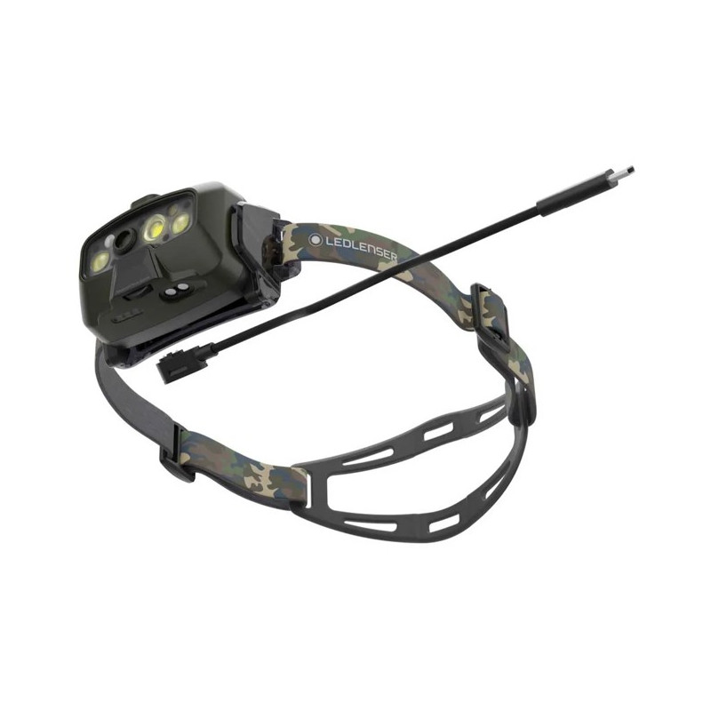 Fejlámpa Led Lenser HF8R CORE RGB CAMUFLAJE 1600 lm